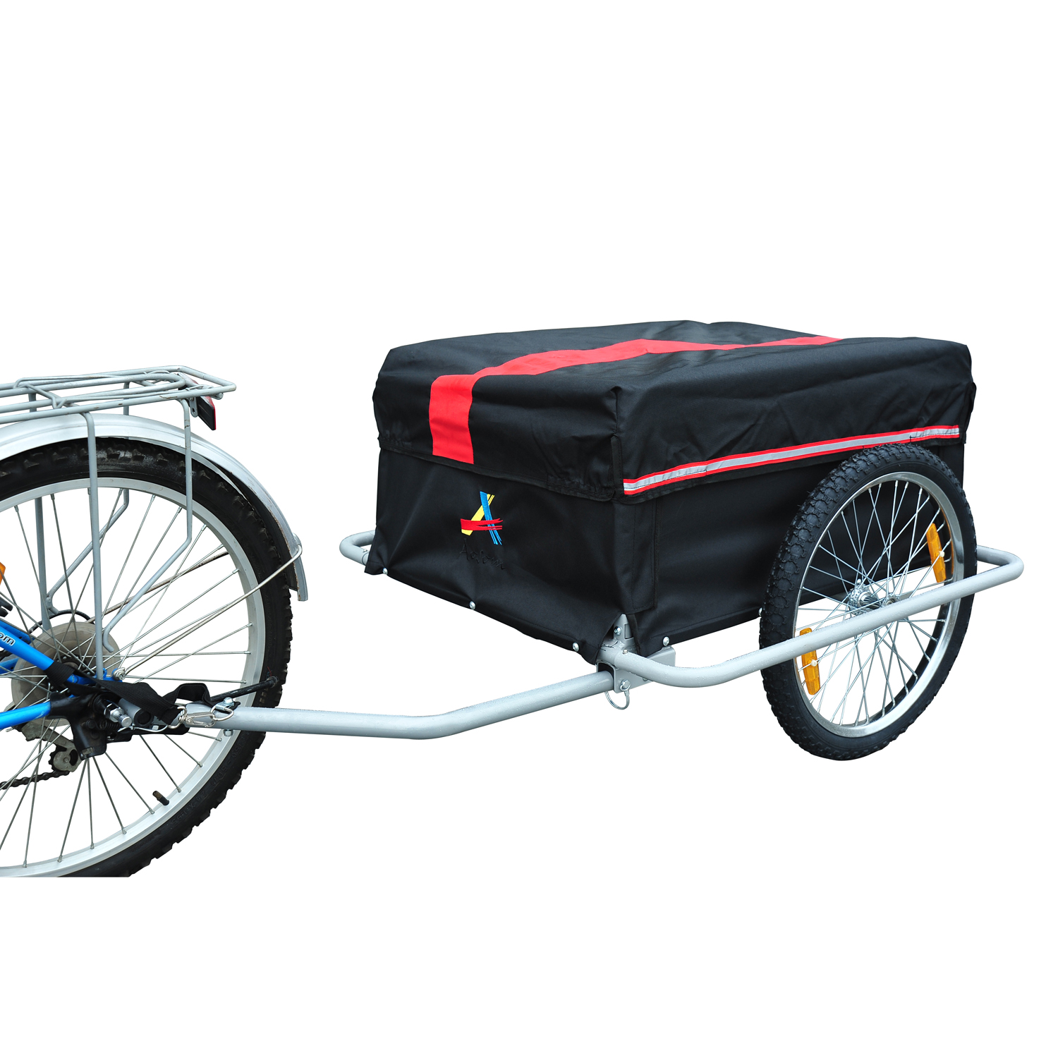 Folding Bicycle Cargo Storage Bike Trailer Enclosed Cart Removable